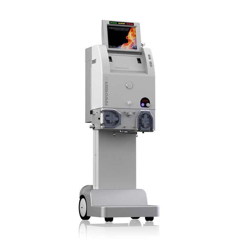 HIPEC perfusion machine that heats and circulates chemotherapy through the abdomen during HIPEC surgery